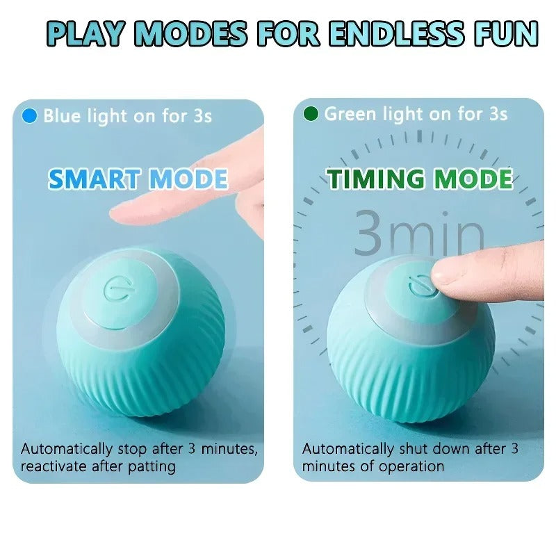 interactive electronic self-rolling ball for small/large cat.