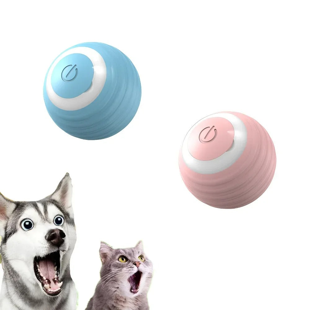 interactive electronic self-rolling ball for small/large cat.