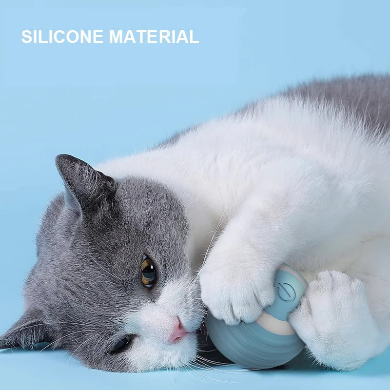 interactive electronic self-rolling ball for small/large cat.
